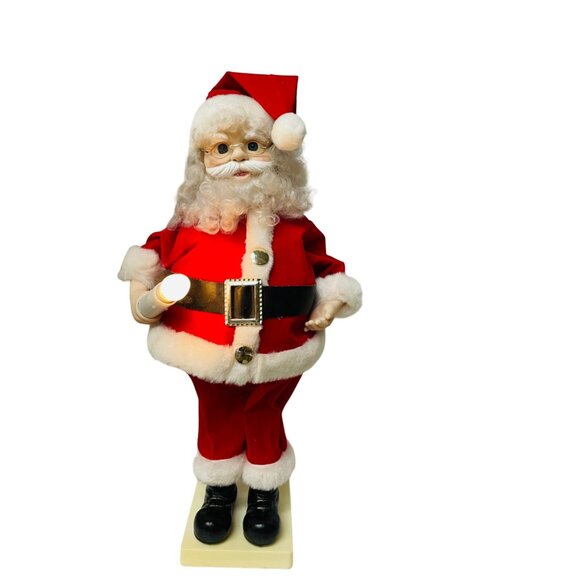 Animated Santa Claus Light-Up Christmas Decoration 20" Continuous Animation No B - Picture 5 of 14